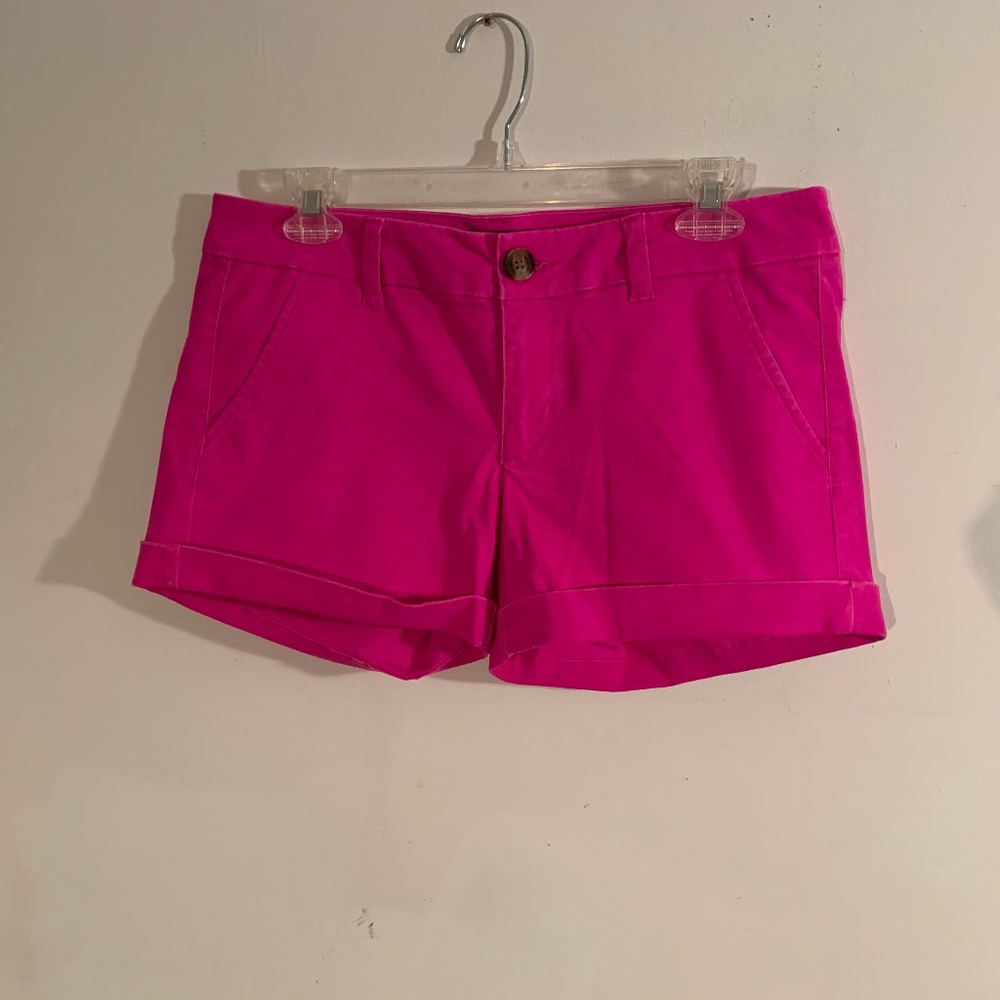 American Eagle Hot Pink Cotton Shorts